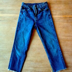 Women’s Topshop high rise, cropped jeans.